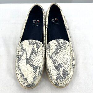 Cole Haan Nantucket Snake Print Espadrille Flats Womens Size 9.5